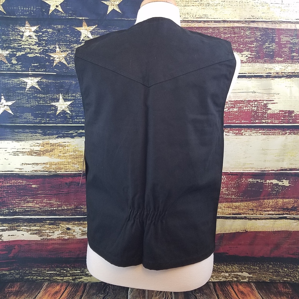 WYOMING TRADERS CANVAS BRONCO WESTERN VEST (2NDS) - Picture 4 of 6
